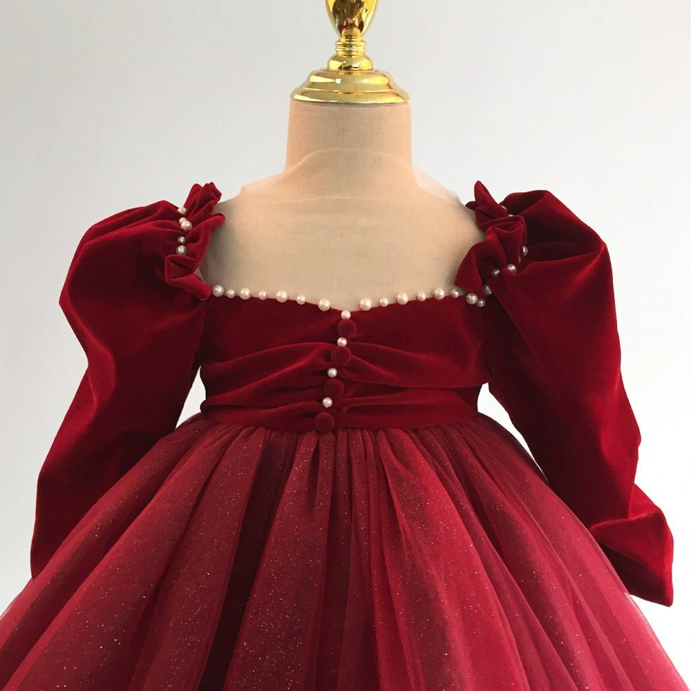 Vestido Largo Rojo de Princesa