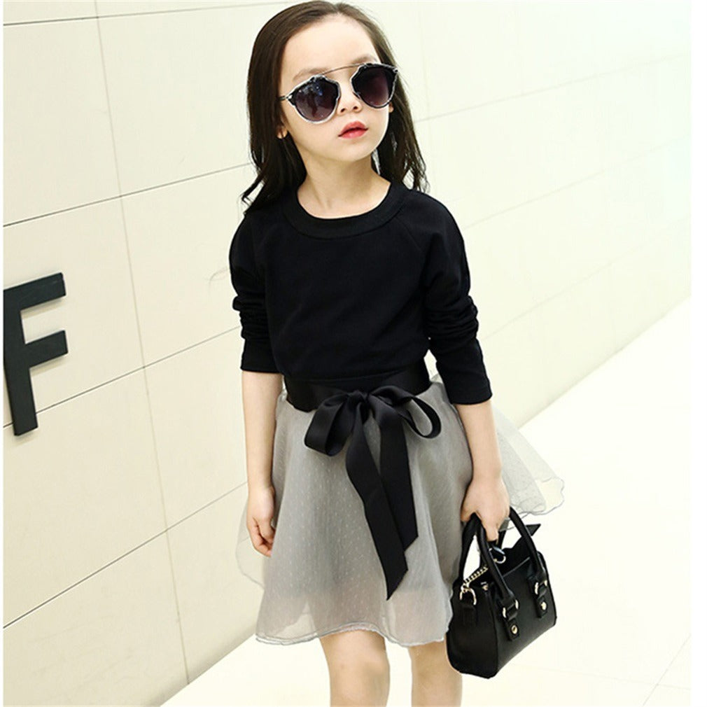 Ensemble jupe en tulle style coréen pour filles