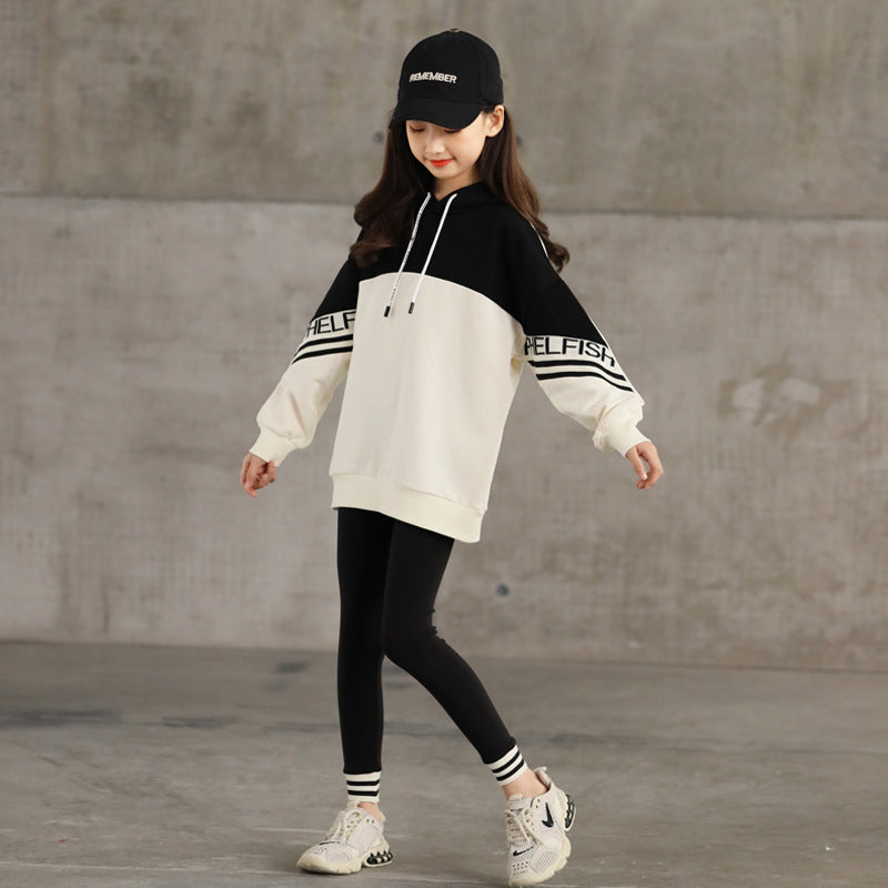 Girls’ Hooded Sportswear Set