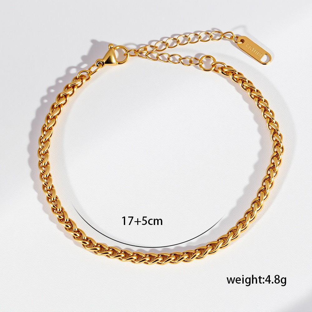 Pulsera esencial en tono dorado