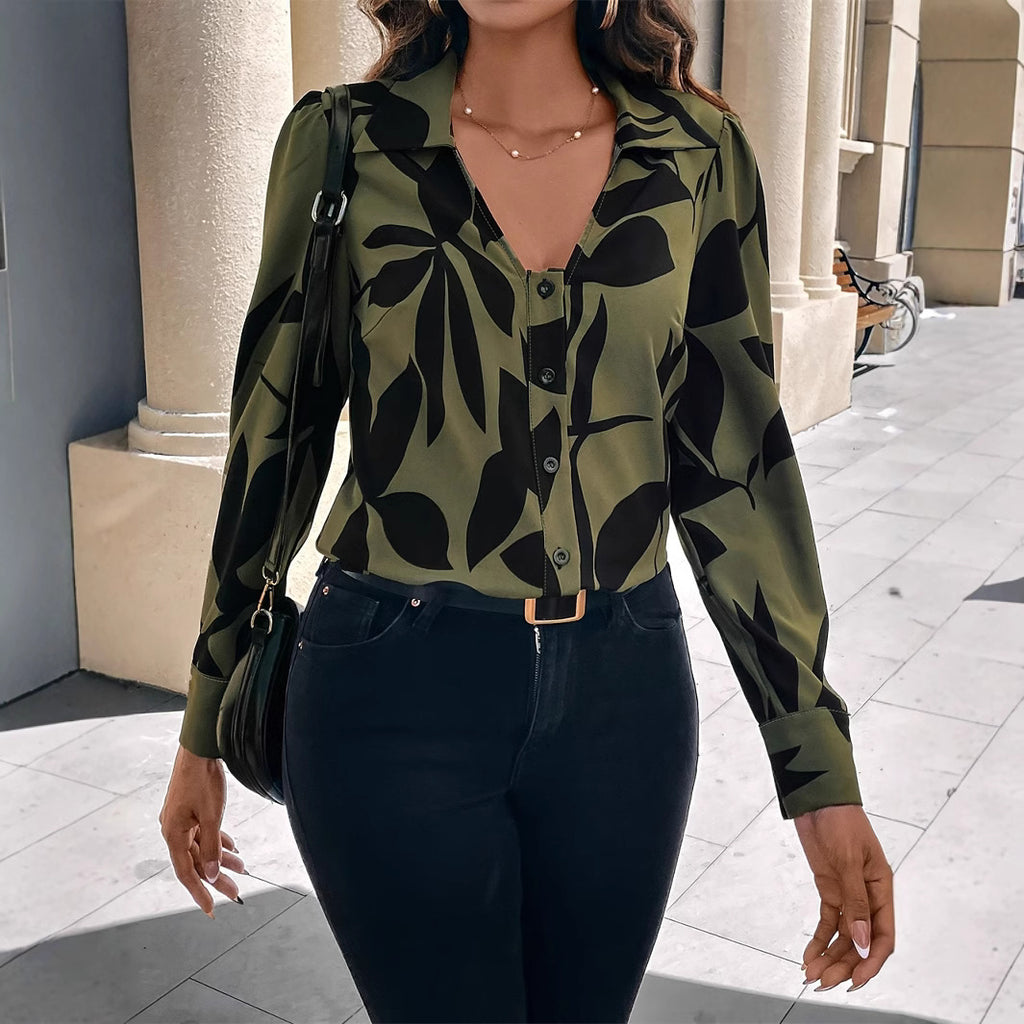 Elegant Printed Blouse Top for Women