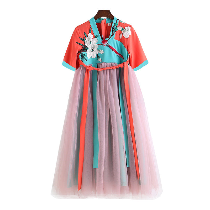 Orange Dress for Girls Easy-to-Wear Cut