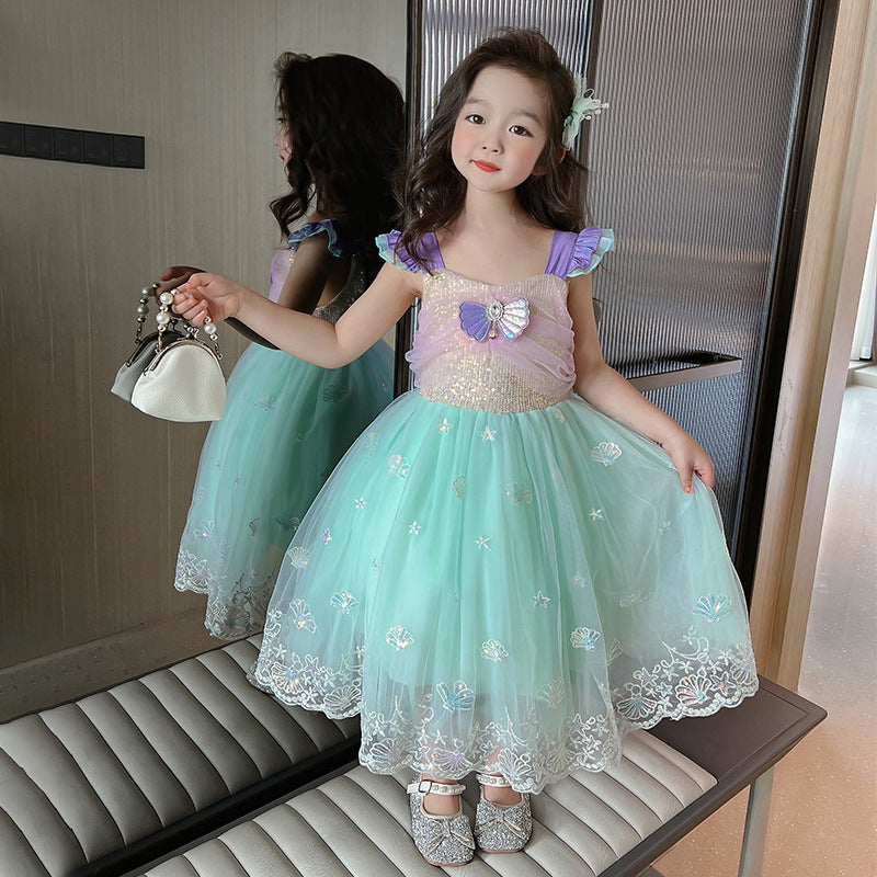 "Mermaid" Princess Dress with Sequins