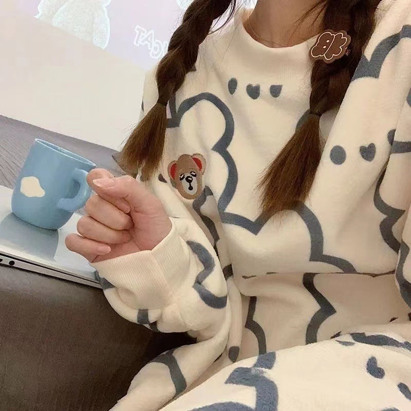 Soft Flannel Pajama Set for Women