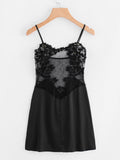 Lightweight Lace Nightgown with Thin Straps