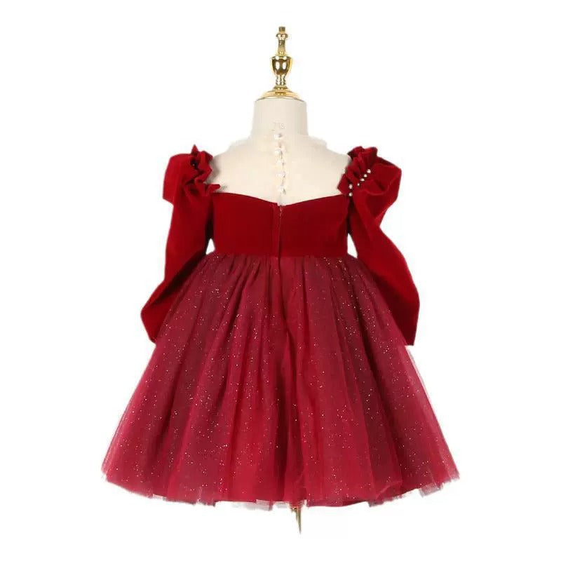 Vestido Largo Rojo de Princesa