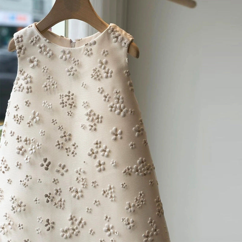 Princess Dress with Daisy Print and Lace