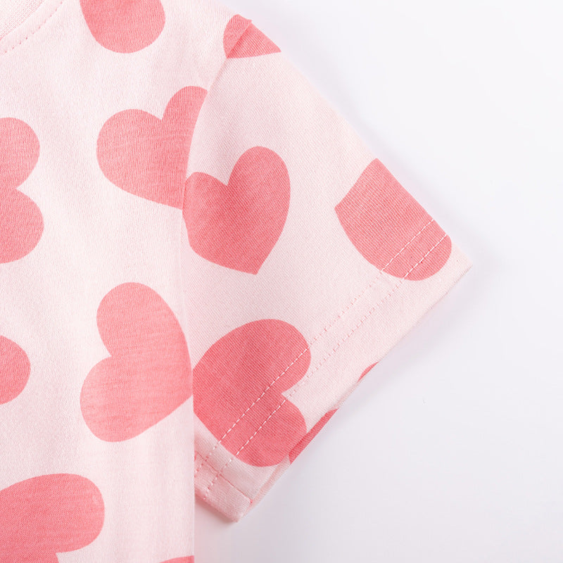 Princess Dress with Hearts and Tulle Skirt