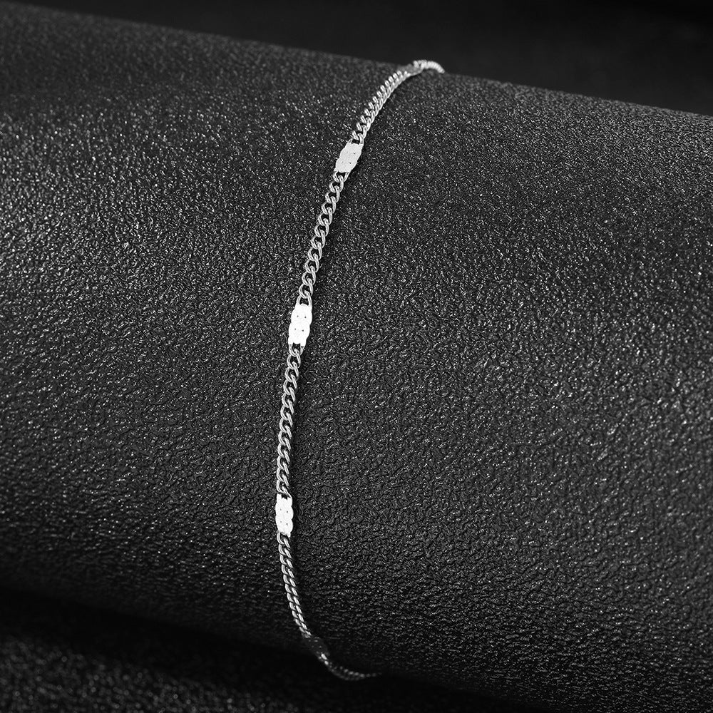 Tobillera Minimalista de Acero Inoxidable