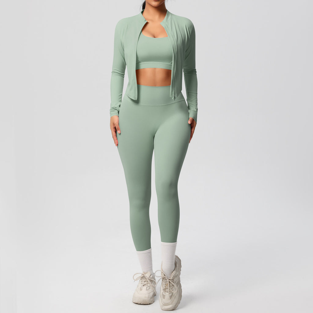 Fitted Athletic Set with Long Sleeves