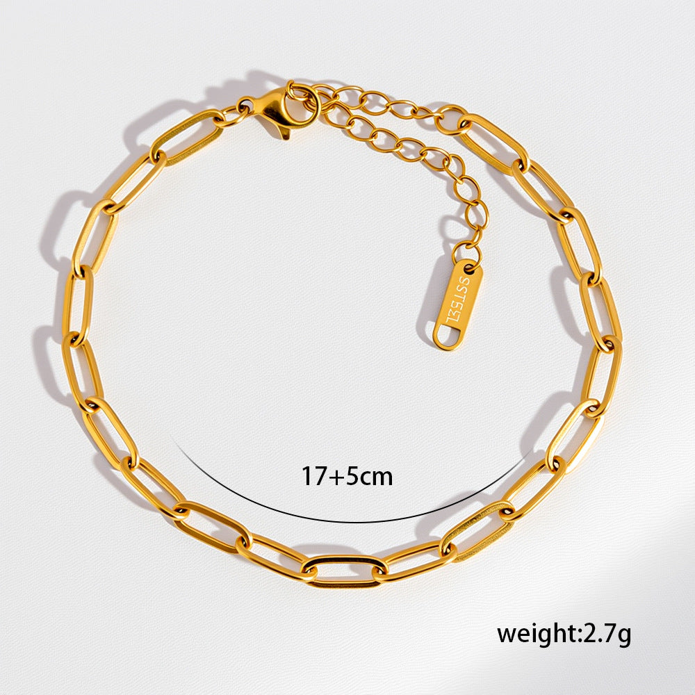 Pulsera esencial en tono dorado