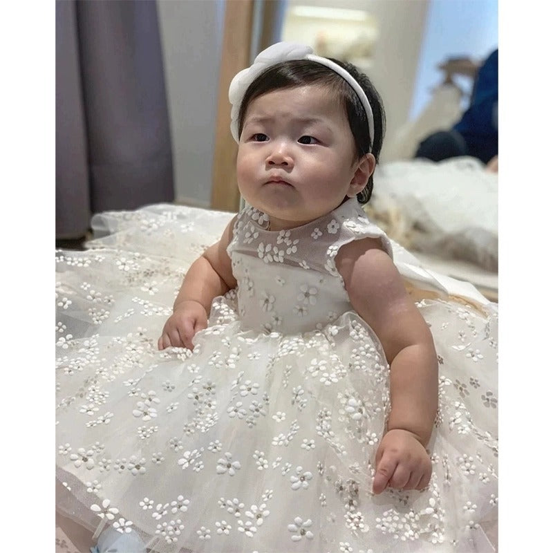 Princess Dress with Daisy Print and Lace