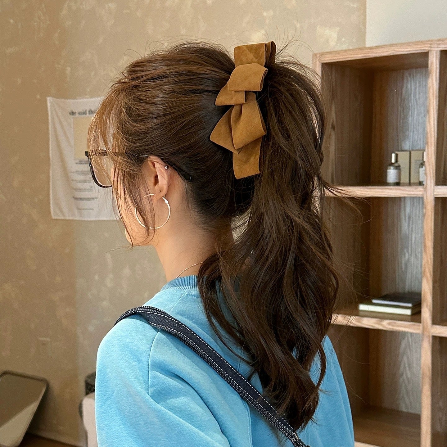 Pasador de pelo con lazo de lujo ligero