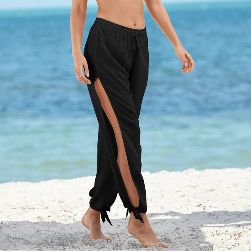 Pantalones anchos fluidos de ajuste relajado