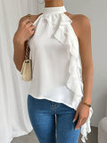 Open Back Top with Halter Neck