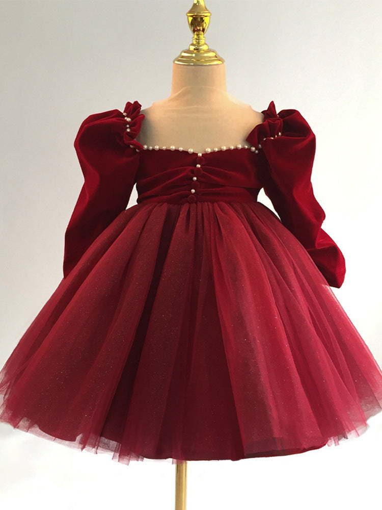 Vestido Largo Rojo de Princesa