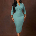 Vestido midi de tubo entallado para mujer