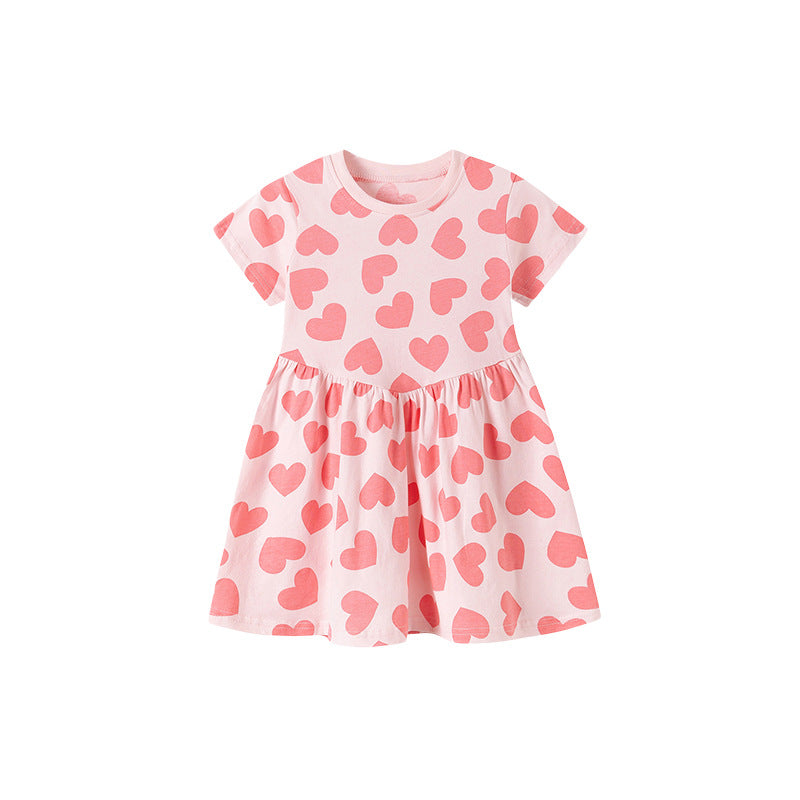 Princess Dress with Hearts and Tulle Skirt