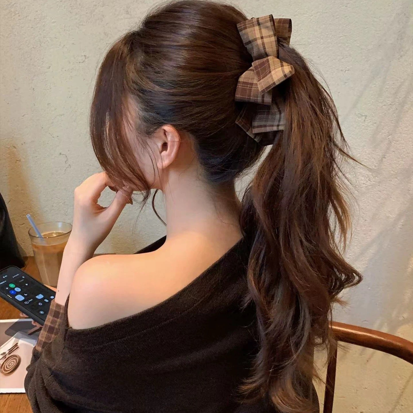 Pasador de pelo con lazo de lujo ligero
