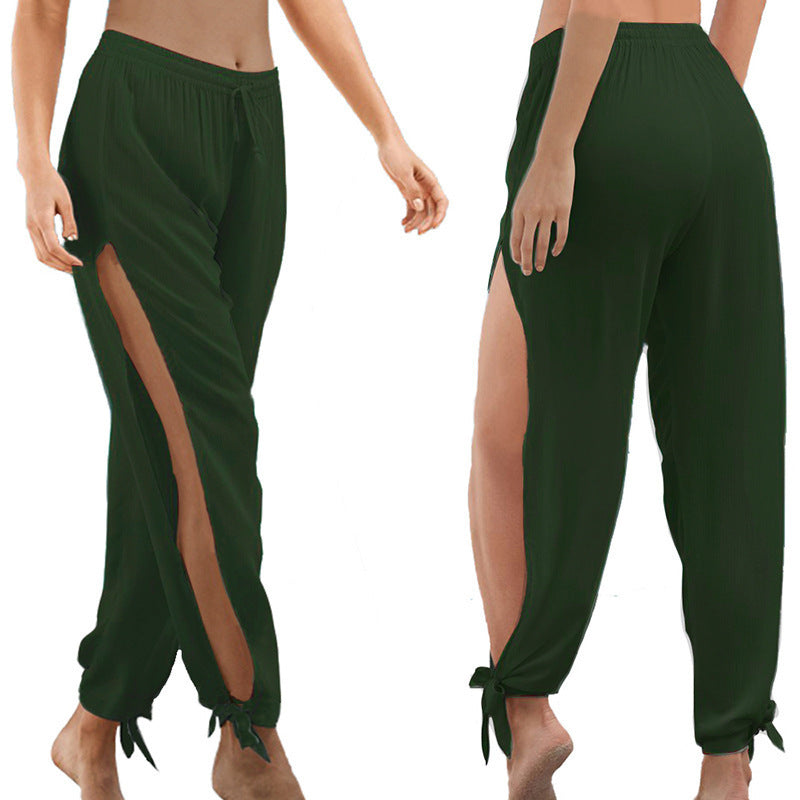 Pantalones anchos fluidos de ajuste relajado