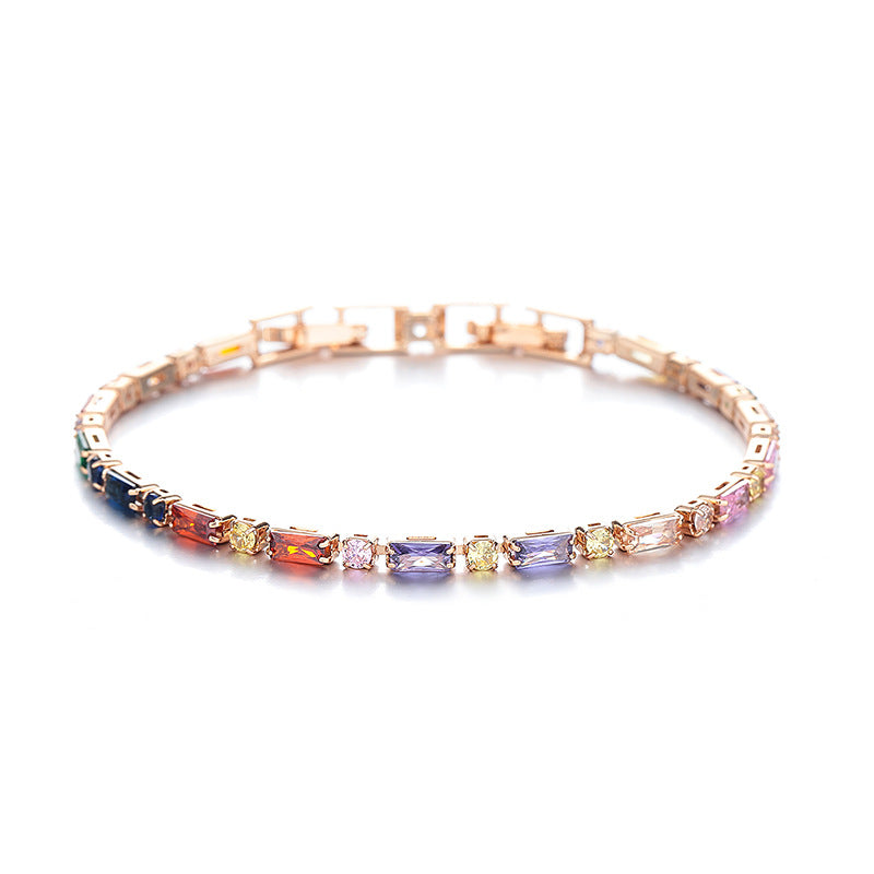 Colorful Zircon Elegance Bracelet