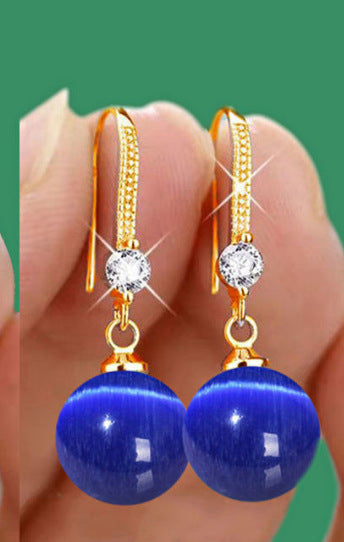 Pendientes elegantes de gota de agua