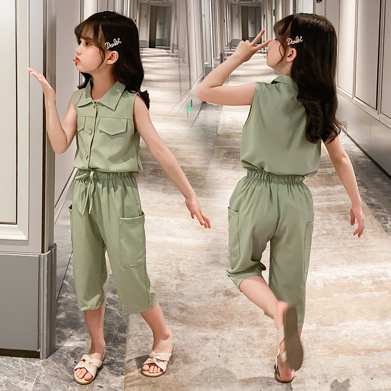 Girls’ Casual Two-Piece Princess Set