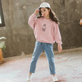 Girls’ Printed Top & Jeans Set