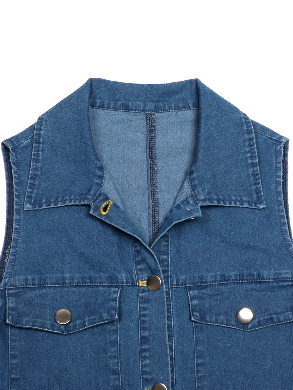 High-Waisted Long Denim Dress
