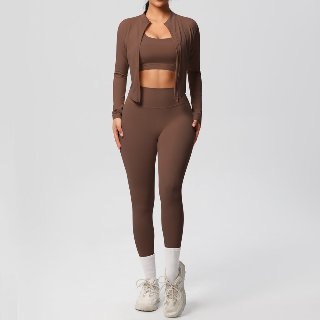 Fitted Athletic Set with Long Sleeves