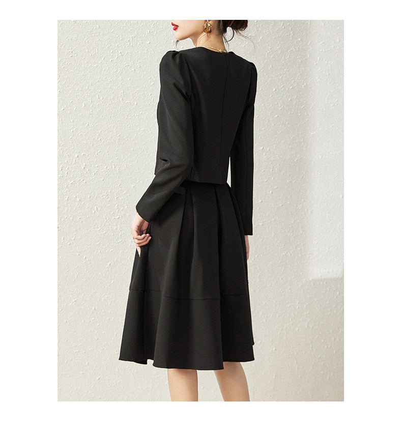 Black Skirt Set with Timeless Elegance Spirit