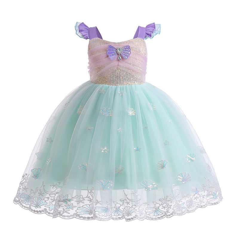 "Mermaid" Princess Dress with Sequins