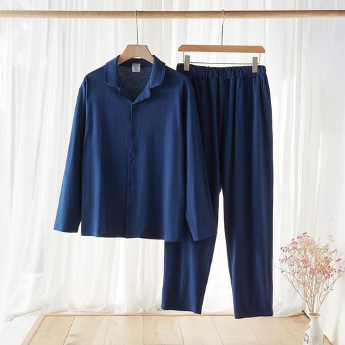 Pijama de algodón de manga larga para mujer