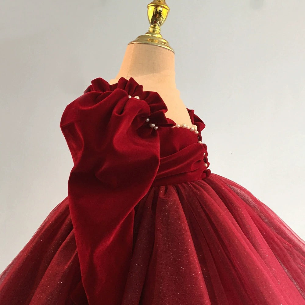 Vestido Largo Rojo de Princesa