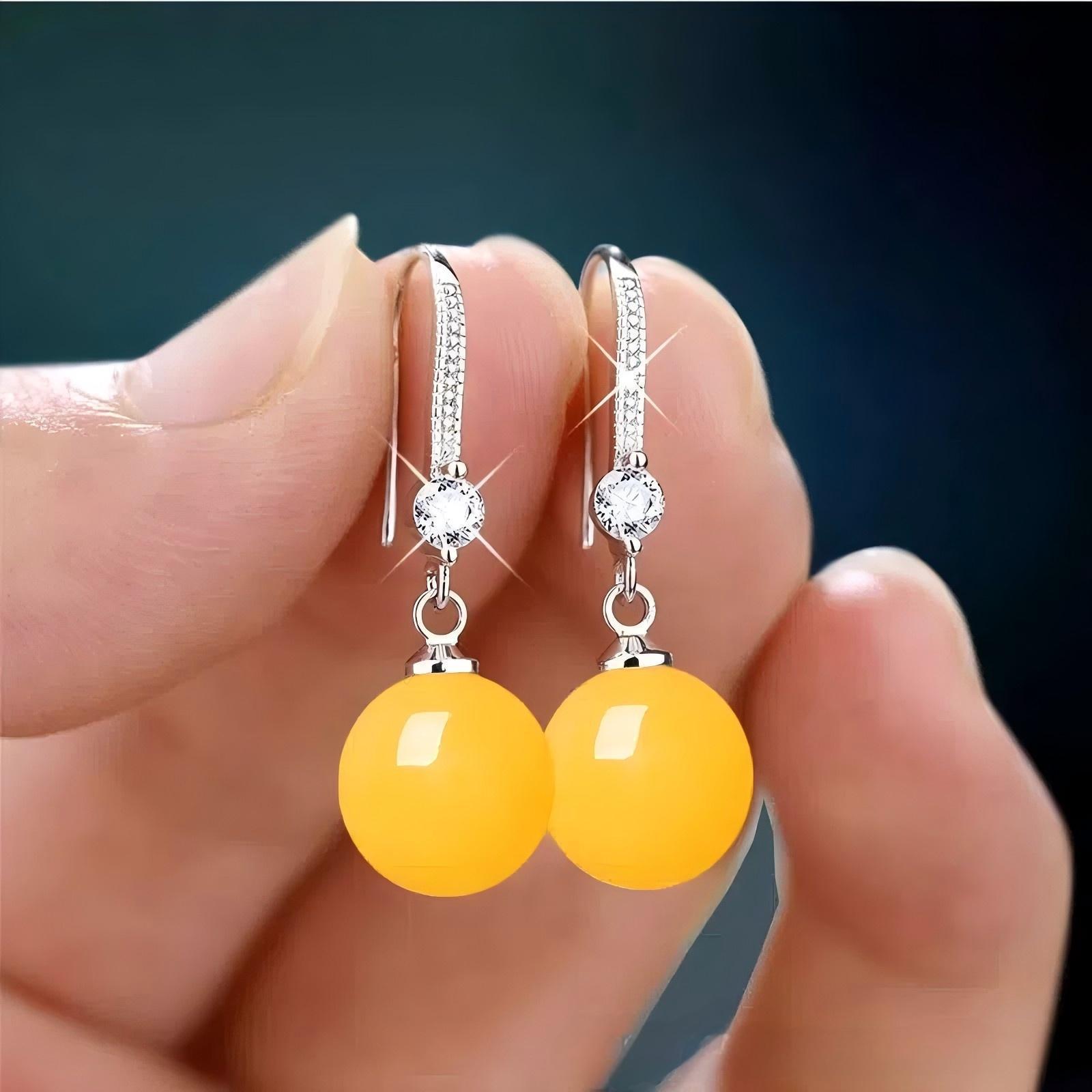 Pendientes elegantes de gota de agua