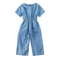 Pantalones coreanos de pierna ancha para niña