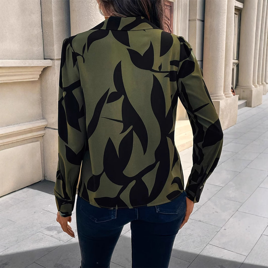 Elegant Printed Blouse Top for Women