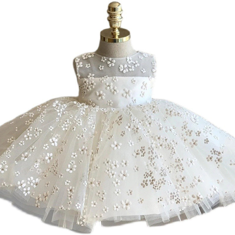 Princess Dress with Daisy Print and Lace
