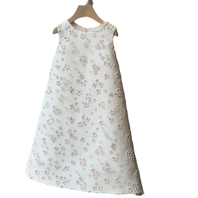 Princess Dress with Daisy Print and Lace