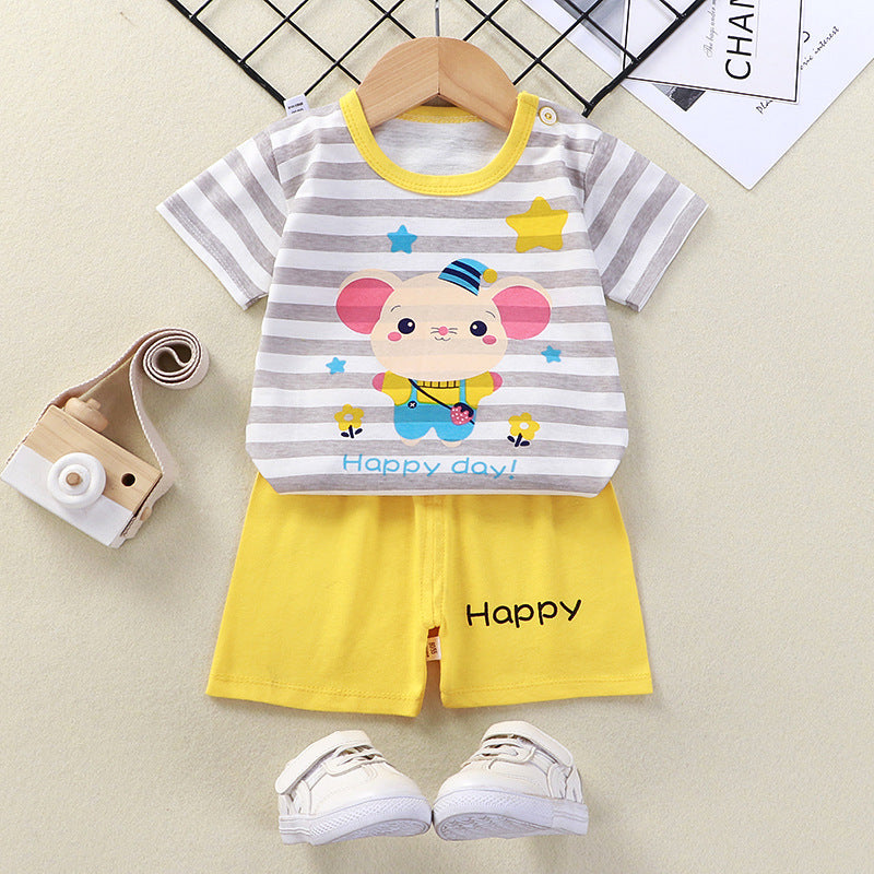Summer 2-Piece Cotton Set T-Shirt & Shorts (Baby/Child)