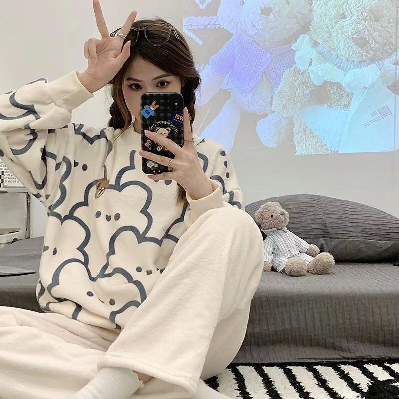 Soft Flannel Pajama Set for Women