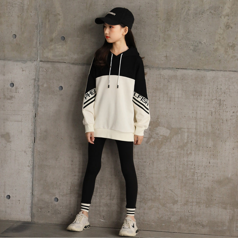 Girls’ Hooded Sportswear Set