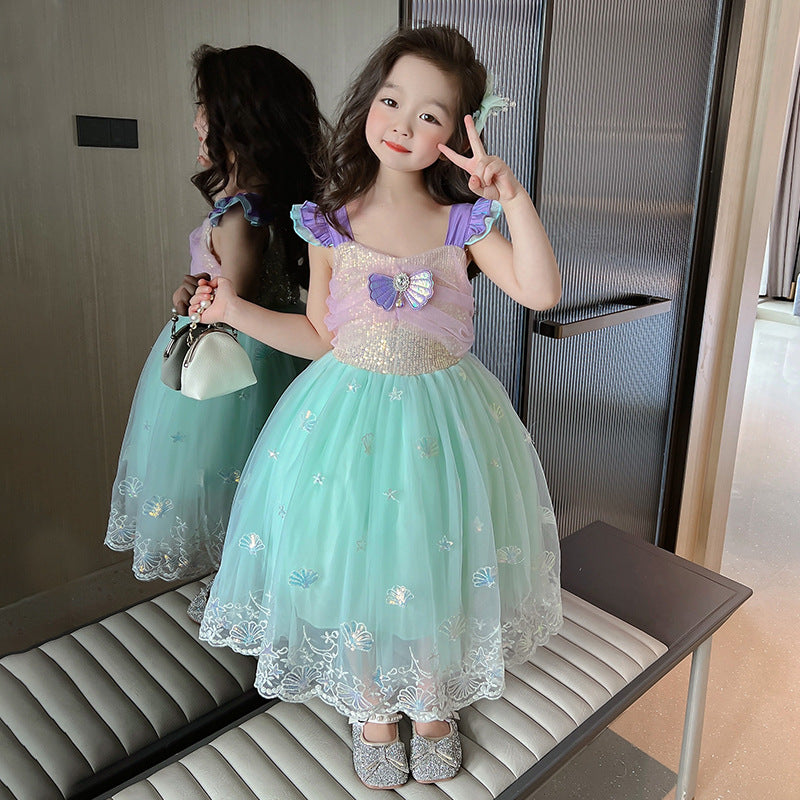 "Mermaid" Princess Dress with Sequins