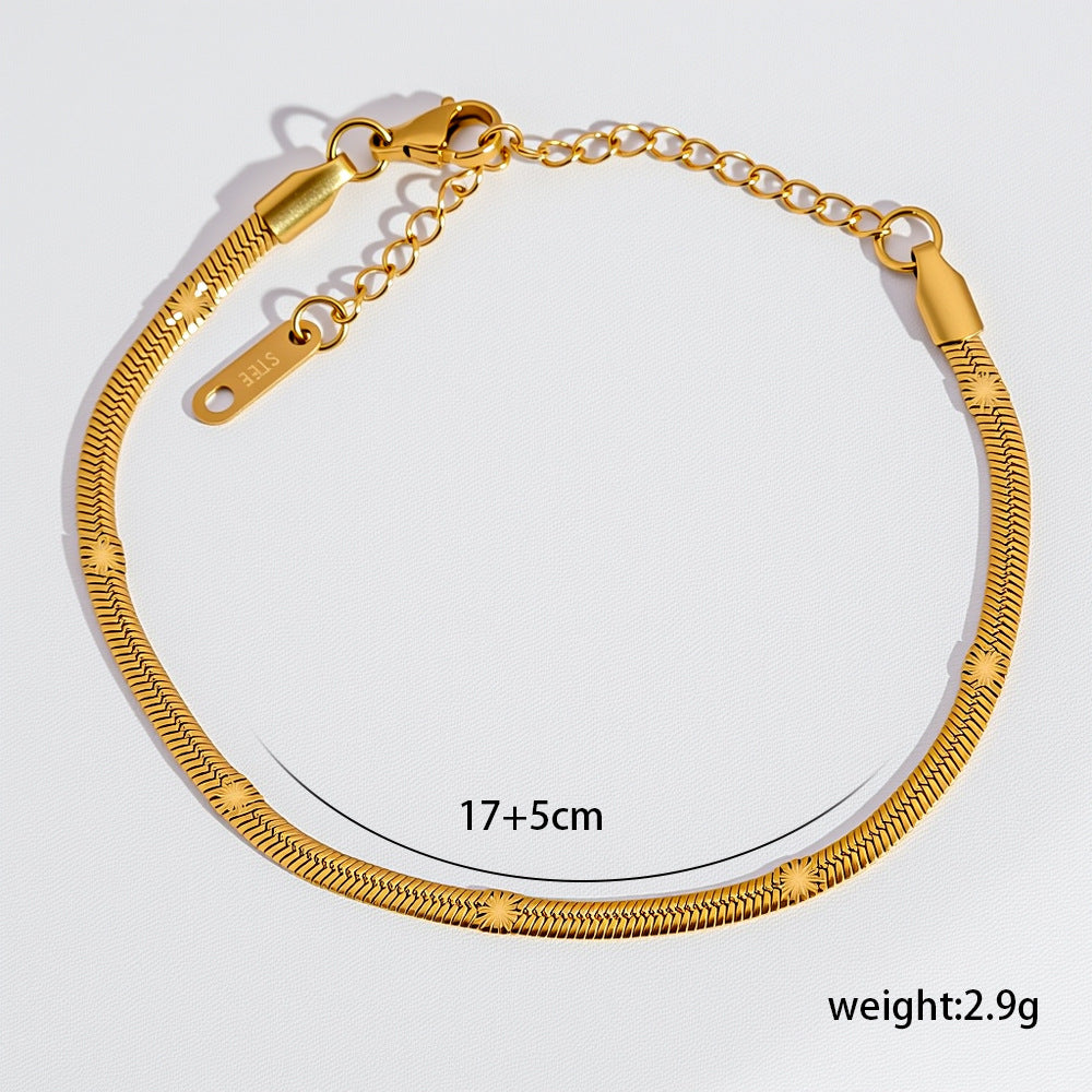 Pulsera esencial en tono dorado
