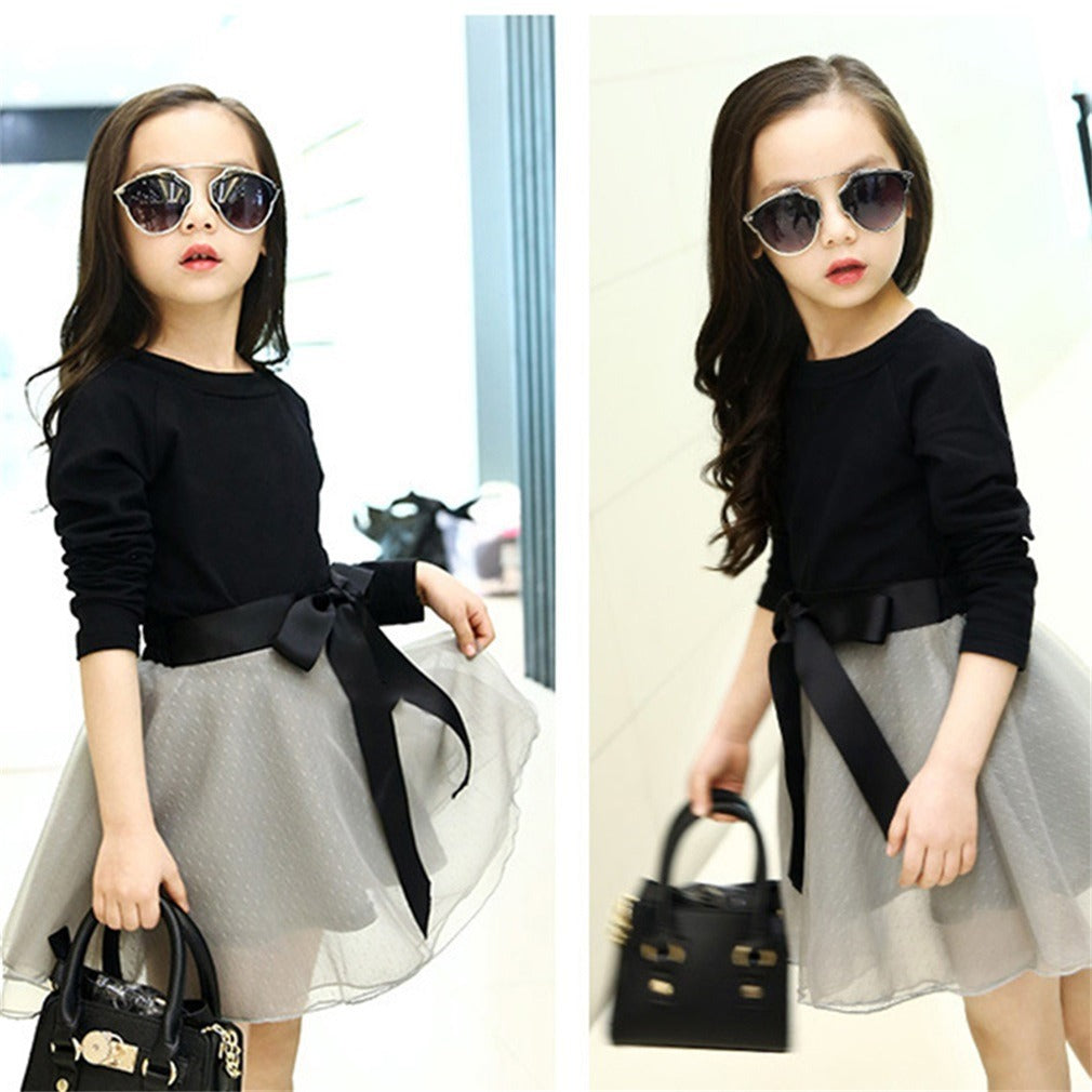 Ensemble jupe en tulle style coréen pour filles