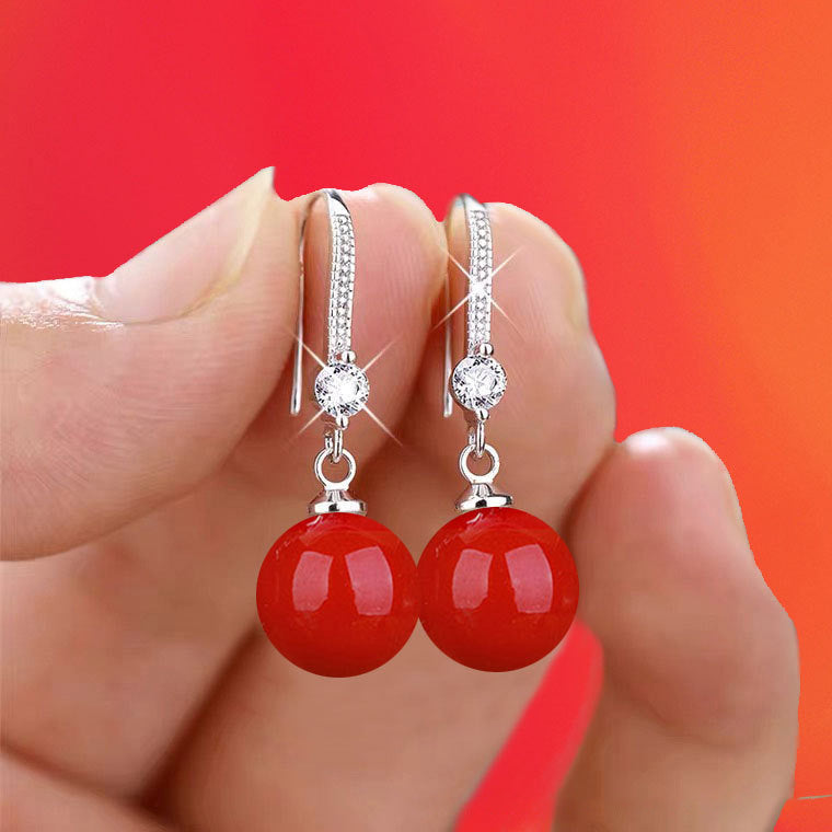 Pendientes elegantes de gota de agua
