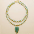 Collar de cristal de doble capa inspirado en Francia
