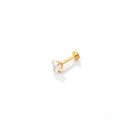 18K Gold-Plated Zircon Stud Earring