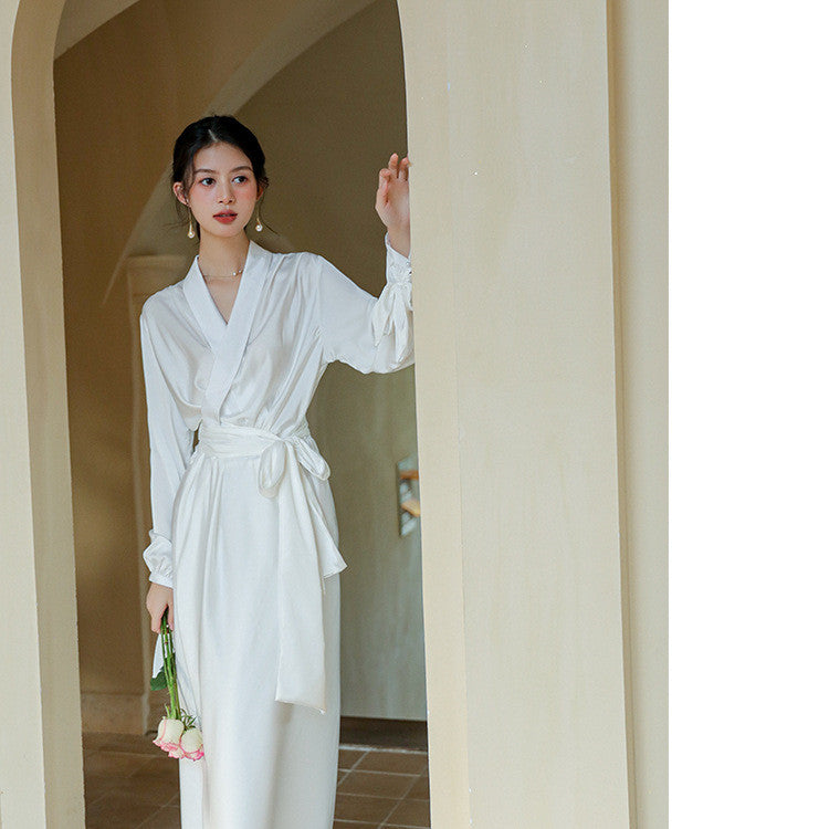 Light Silk-Effect Pajamas for Women