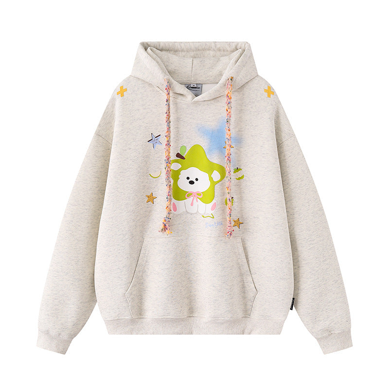 Starry Puppy Print Hoodie